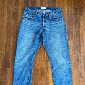 Taylor Stitch Democratic Jean Sawyer Wash Selvedge 30x28 Organic Denim